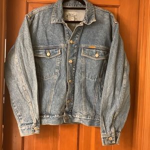 Jordache brand jean jacket size L